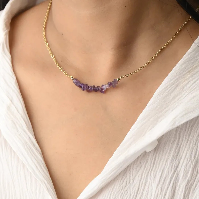 18K GoldFilled Natural Healing Crystal Stone Necklace Jewelvers Necklaces 18K GoldFilled Natural Healing Crystal Stone Necklace Jewelvers Necklaces