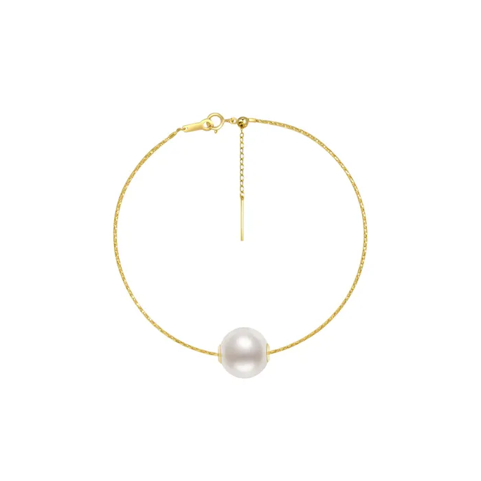 18K Solid Gold Interchangeable Pearl Bracelet KB00008 Possibilities Pearly Lustre Bracelets