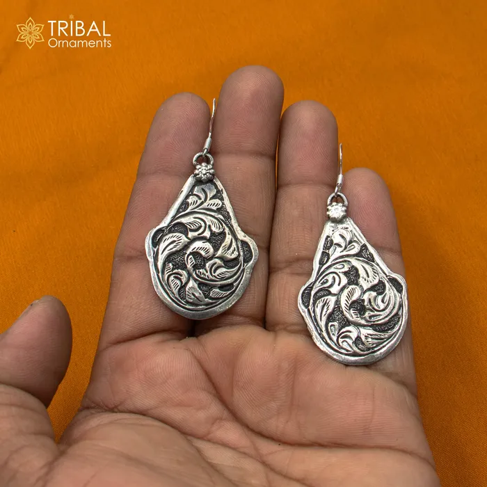 30 925 sterling silver handmade beaded chain with chitai design long necklace traditional cultural functional pendant necklace jewelry Set712 TRIBAL ORNAMENTS Necklaces
