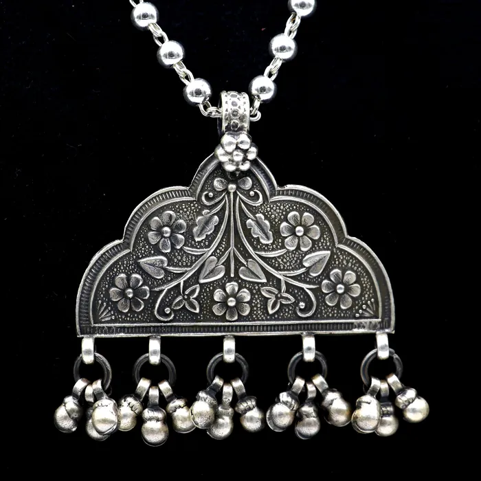 30 925 sterling silver handmade beaded long necklace with unique design traditional cultural functional pendant necklace jewelry Set690 TRIBAL ORNAMENTS Necklaces 30 925 sterling silver handmade beaded long necklace with unique design traditional cultural functional pendant necklace jewelry Set690 TRIBAL ORNAMENTS Necklaces