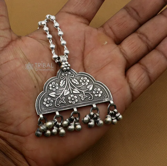 30 925 sterling silver handmade beaded long necklace with unique design traditional cultural functional pendant necklace jewelry Set690 TRIBAL ORNAMENTS Necklaces 30 925 sterling silver handmade beaded long necklace with unique design traditional cultural functional pendant necklace jewelry Set690 TRIBAL ORNAMENTS Necklaces