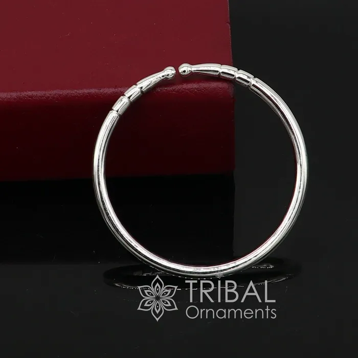 4mm 925 Solid sterling silver handmade design plain shiny bangle bracelet adjustable kada best Modern trendy gift for unisex nsk685 TRIBAL ORNAMENTS Bracelets 4mm 925 Solid sterling silver handmade design plain shiny bangle bracelet adjustable kada best Modern trendy gift for unisex nsk685 TRIBAL ORNAMENTS Bracelets