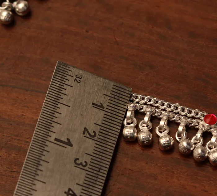 57 Handmade sterling silver baby anklets excellent hanging noisy bells ghungroo baby charm ankle braceletpayal for kids jewelry ank162 TRIBAL ORNAMENTS Bracelets 57 Handmade sterling silver baby anklets excellent hanging noisy bells ghungroo baby charm ankle braceletpayal for kids jewelry ank162 TRIBAL ORNAMENTS Bracelets