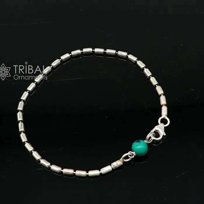 7 inches long vintage design 925 sterling silver handmade chain flexible customized bracelet girls or boys tribal jewelry india sbr682 TRIBAL ORNAMENTS Bracelets 7 inches long vintage design 925 sterling silver handmade chain flexible customized bracelet girls or boys tribal jewelry india sbr682 TRIBAL ORNAMENTS Bracelets