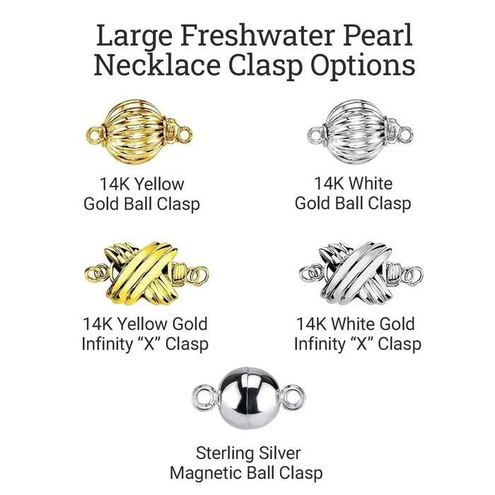 95105mm White Freshwater Pearl Necklace AAA Quality spt Necklaces