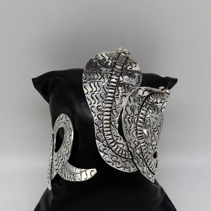 925 sterling silver customized snake style cuff bracelet adjustable bangle fabulous wedding brides collection best gifting jewelry nssk343 TRIBAL ORNAMENTS Bracelets