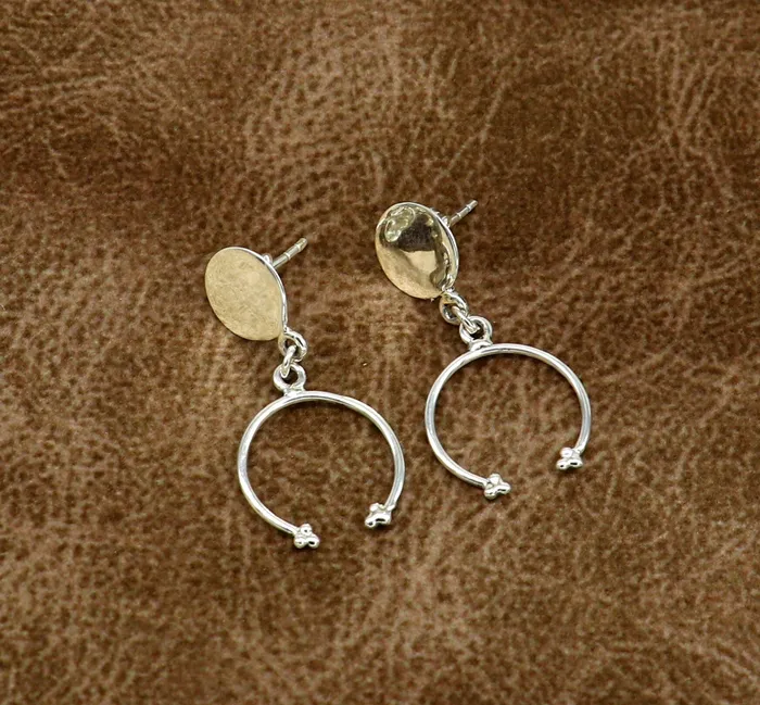 925 sterling silver customized unique design dainty elegant plain fancy stud earring drop dangle geometric earring gift to her ear718 TRIBAL ORNAMENTS Earrings 925 sterling silver customized unique design dainty elegant plain fancy stud earring drop dangle geometric earring gift to her ear718 TRIBAL ORNAMENTS Earrings