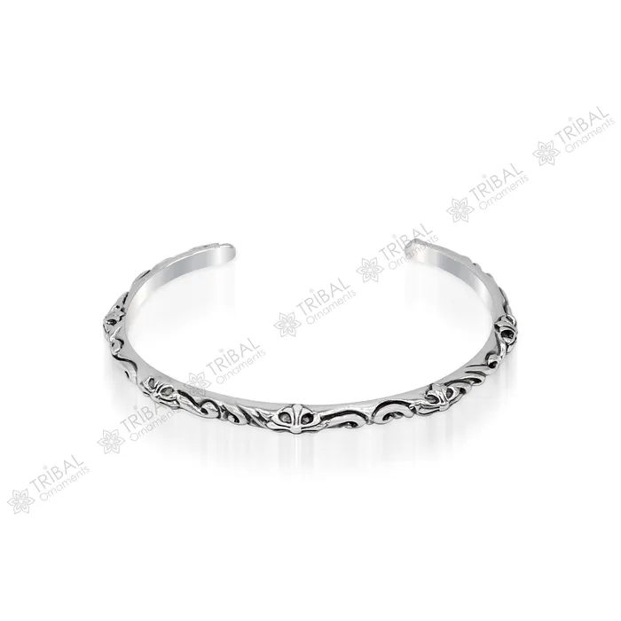 925 sterling silver handcrafted work Superior Quality Graceful Design Glossy Plain solid Bracelet Kada for Men and womens gifting cuff50 TRIBAL ORNAMENTS Bracelets 925 sterling silver handcrafted work Superior Quality Graceful Design Glossy Plain solid Bracelet Kada for Men and womens gifting cuff50 TRIBAL ORNAMENTS Bracelets