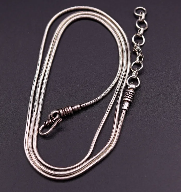 925 Sterling silver handmade adjustable 36 to 38 inches snake chain vintage antique design belly chain long belly chain for belly dance ch51 TRIBAL ORNAMENTS Rings
