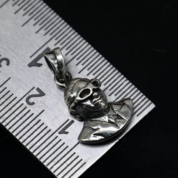 925 sterling silver handmade bheem rav Ambedkar design pendant ambedkar pendant best gifting jewelry ssp1673 TRIBAL ORNAMENTS Necklaces