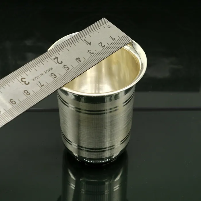 925 sterling silver handmade design water or milk glass cup for baby food best gifting idea silver utensils silver kitchen article sv168 TRIBAL ORNAMENTS Necklaces