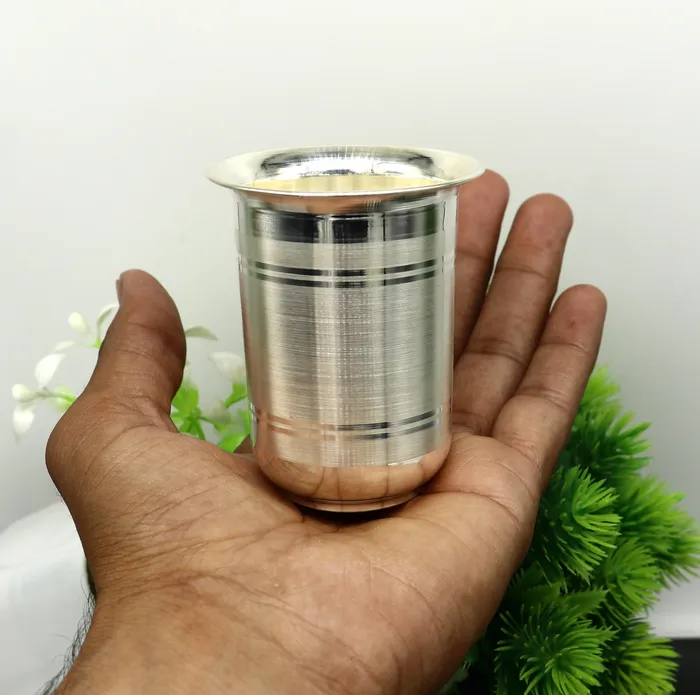 925 sterling silver handmade design water or milk glass cup for baby food best gifting idea silver utensils silver kitchen article sv168 TRIBAL ORNAMENTS Necklaces