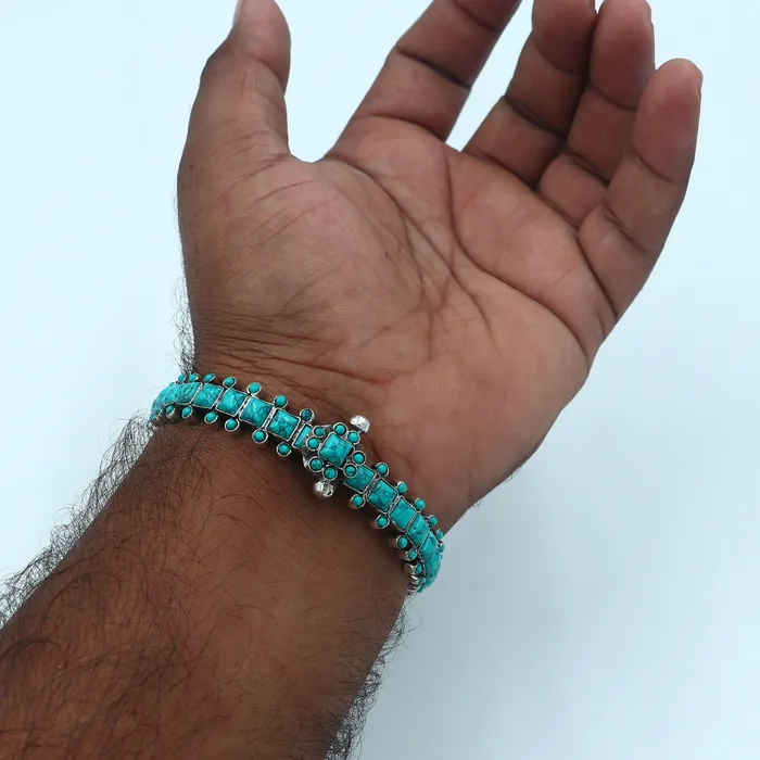 925 sterling silver handmade gorgeous tribal Stylish bangle bracelet kada gorgeous turquoise stone wedding gifting jewelry nsk884 TRIBAL ORNAMENTS Bracelets 925 sterling silver handmade gorgeous tribal Stylish bangle bracelet kada gorgeous turquoise stone wedding gifting jewelry nsk884 TRIBAL ORNAMENTS Bracelets