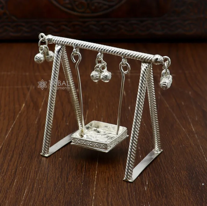 925 Sterling silver handmade Laddu Gopala child Krishna swing child Krishna palna silver jhula laddu gopal jhula silver art su1286 TRIBAL ORNAMENTS Rings 925 Sterling silver handmade Laddu Gopala child Krishna swing child Krishna palna silver jhula laddu gopal jhula silver art su1286 TRIBAL ORNAMENTS Rings