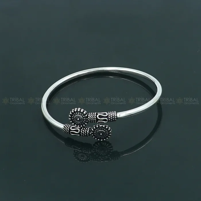 925 sterling silver handmade vintage design stylish kada bangle bracelet tribal jewelry nsk879 TRIBAL ORNAMENTS Bracelets 925 sterling silver handmade vintage design stylish kada bangle bracelet tribal jewelry nsk879 TRIBAL ORNAMENTS Bracelets