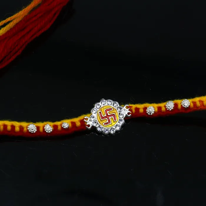 925 sterling silver SWASTIKA design pendant Rakshabandhan festival rk387 TRIBAL ORNAMENTS Necklaces 925 sterling silver SWASTIKA design pendant Rakshabandhan festival rk387 TRIBAL ORNAMENTS Necklaces