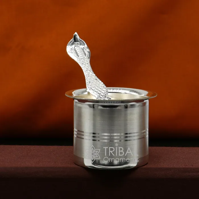 999 fine silver Panchmrit bowl or baby kids milk serving bowl pure silver utensils home and temple puja accessories india su1037 TRIBAL ORNAMENTS Necklaces