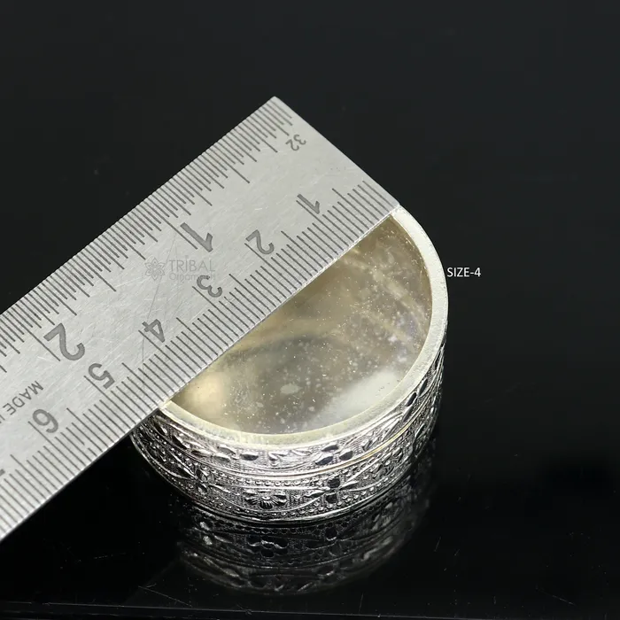 999 pure silver small prasadam box kajal box Tobacco box storage box silver utensils silver box personal box worshiping box stb831 TRIBAL ORNAMENTS Rings