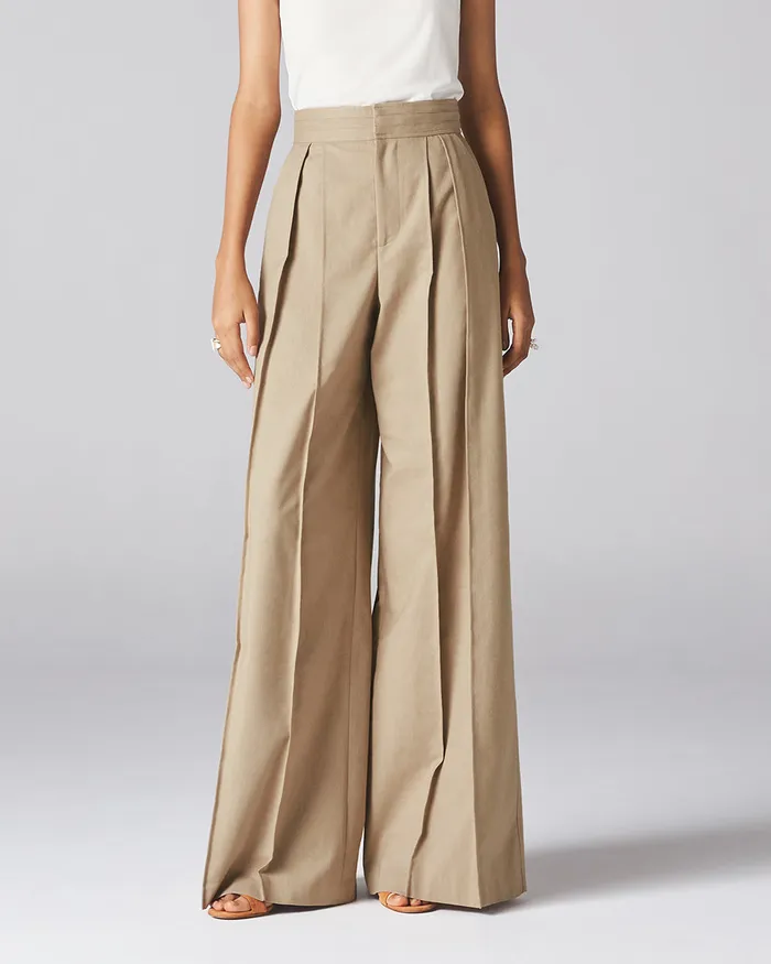 ADEAM Earrings Beige Kyoto Trouser