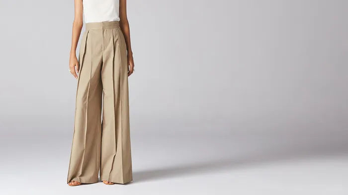 ADEAM Earrings Beige Kyoto Trouser ADEAM Earrings Beige Kyoto Trouser
