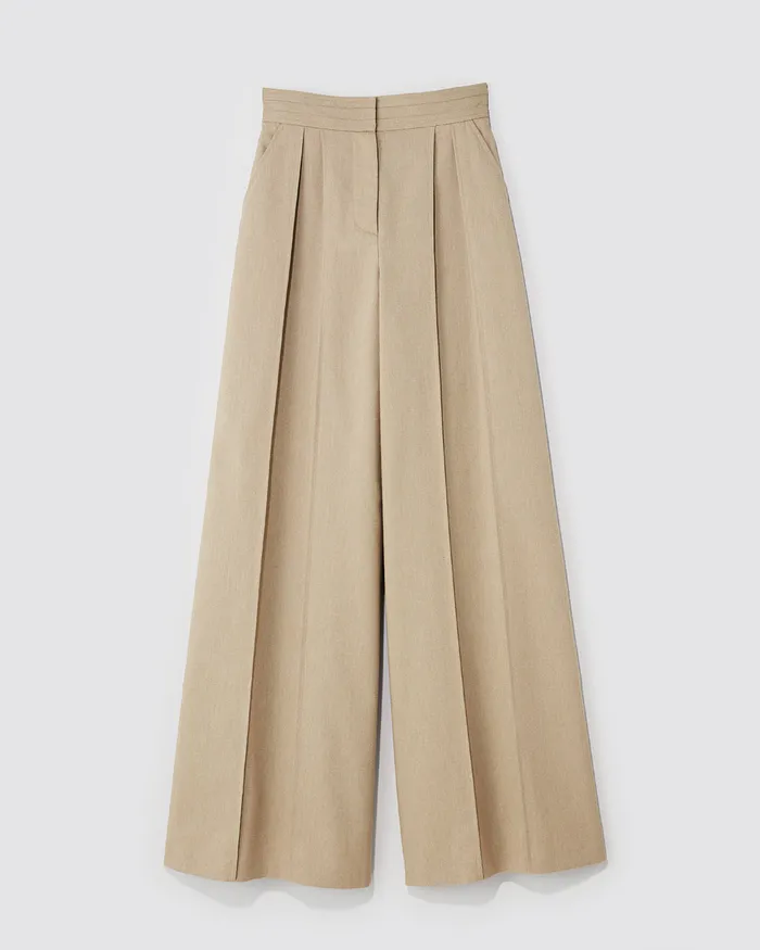 ADEAM Earrings Beige Kyoto Trouser ADEAM Earrings Beige Kyoto Trouser