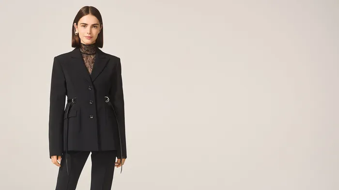 ADEAM Rings Black Camden Jacket