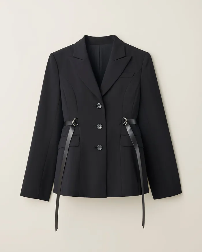 ADEAM Rings Black Camden Jacket