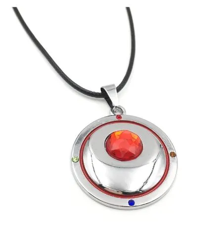 alice AZ625 Silver Red Gem Round on Leather Cord Necklace with FREE EARRINGS Necklaces alice AZ625 Silver Red Gem Round on Leather Cord Necklace with FREE EARRINGS Necklaces