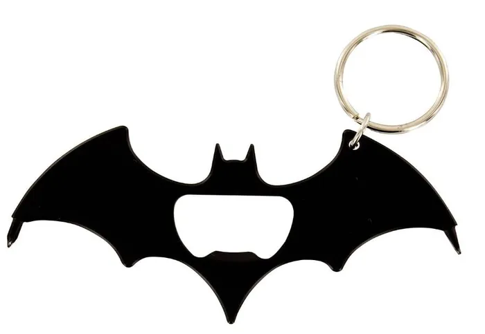 alice Earrings AZ1084 Black Bat Bottle Opener Keychain