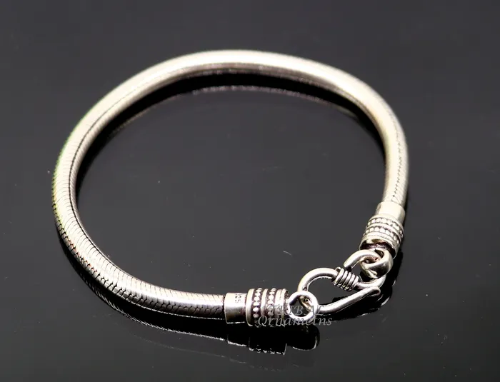 Bracelets 75 to 9 Vintage design pure 925 sterling silver handmade amazing snake chain flexible unisex bracelet jewelry from Rajasthan india sbr446 TRIBAL ORNAMENTS
