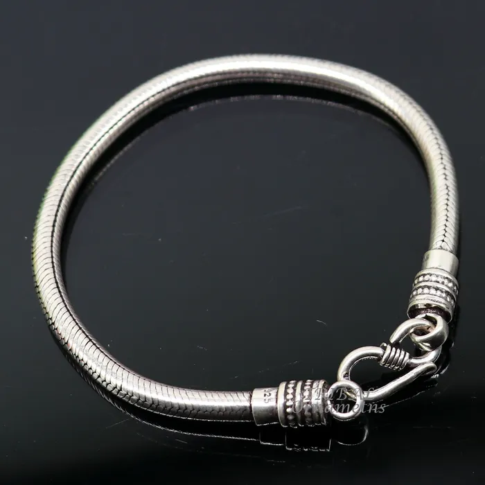Bracelets 75 to 9 Vintage design pure 925 sterling silver handmade amazing snake chain flexible unisex bracelet jewelry from Rajasthan india sbr446 TRIBAL ORNAMENTS