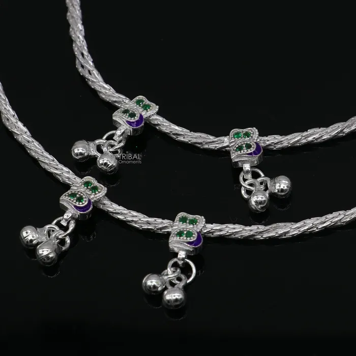 Bracelets 925 sterling silver handmade stylish anklets amazing Ankle bracelet for gifting belly dance ethnic jewelry ank640 TRIBAL ORNAMENTS