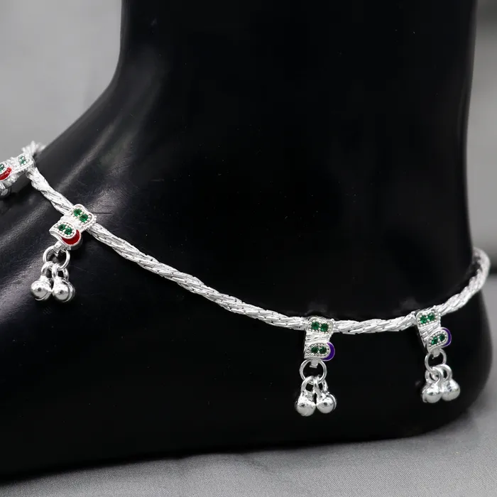 Bracelets 925 sterling silver handmade stylish anklets amazing Ankle bracelet for gifting belly dance ethnic jewelry ank640 TRIBAL ORNAMENTS