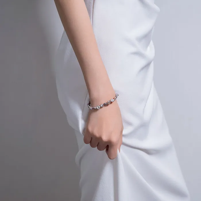Bracelets Pearly Lustre Purple Freshwater Pearl Bracelet WB00188 Keshi