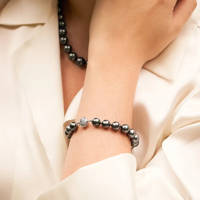 Bracelets spt Tahitian True Round Pearl Bracelet 100110mm AAA Quality