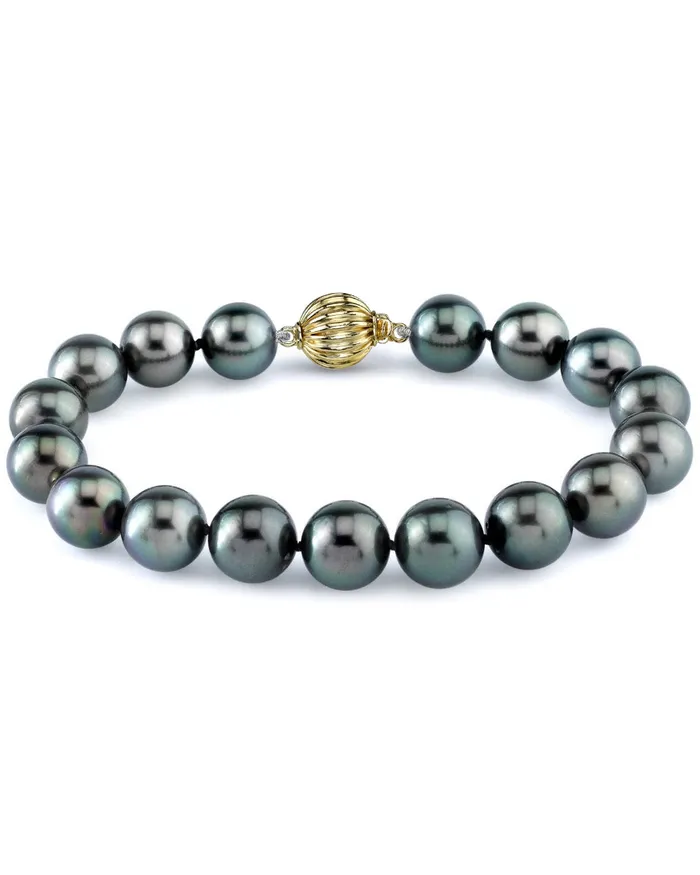 Bracelets spt Tahitian True Round Pearl Bracelet 100110mm AAA Quality