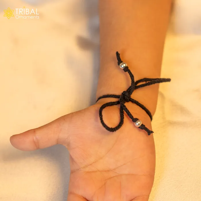 Bracelets TRIBAL ORNAMENTS 925 sterling silver handmade butterfly design nazarbattu unisex kids bracelet baby girls anklet nb120