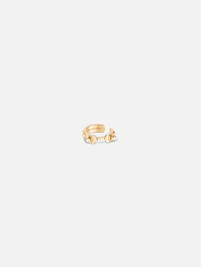 Brunch in NY Ear Cuff in Yellow Gold Mood Earrings