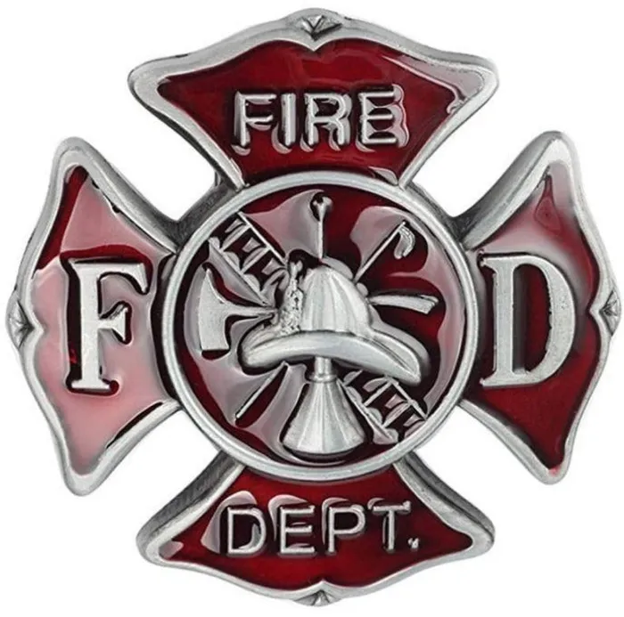 BU30 Fire Department Belt Buckle POLLY Earrings