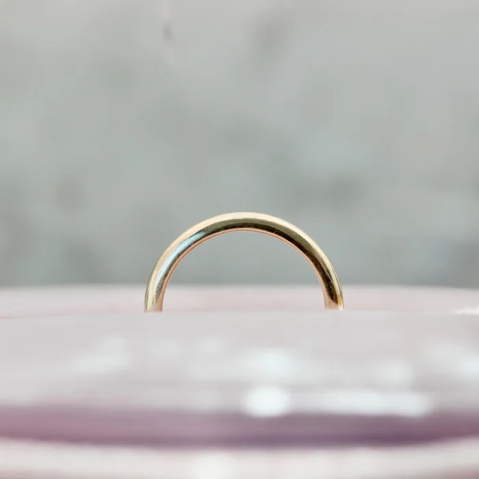 Butter Donut 3mm Rounded Gold Band Made By Gem Breakfast Rings