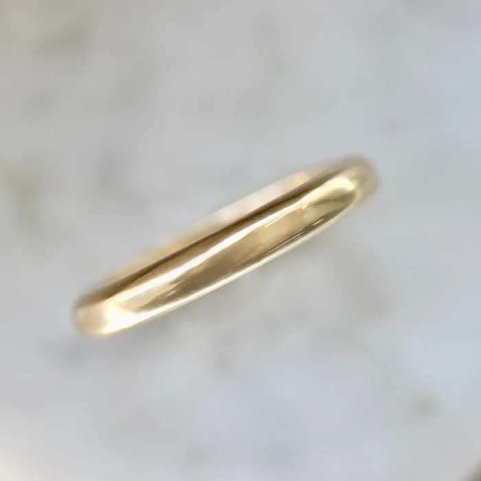 Butter Donut 3mm Rounded Gold Band Made By Gem Breakfast Rings
