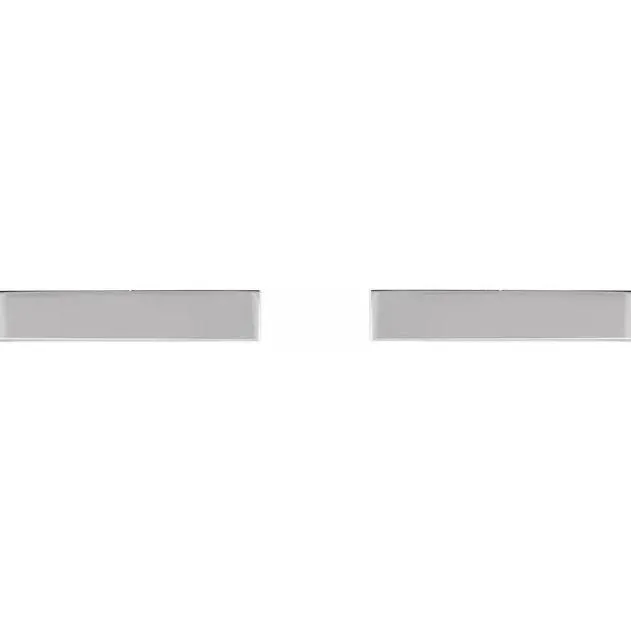 Charles Colvard Earrings Engravable Bar Stud Earrings