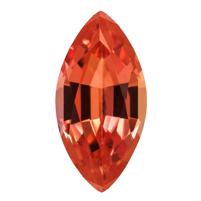 Chatham Earrings Marquise Chatham LabGrown Padparadscha Sapphire Gems