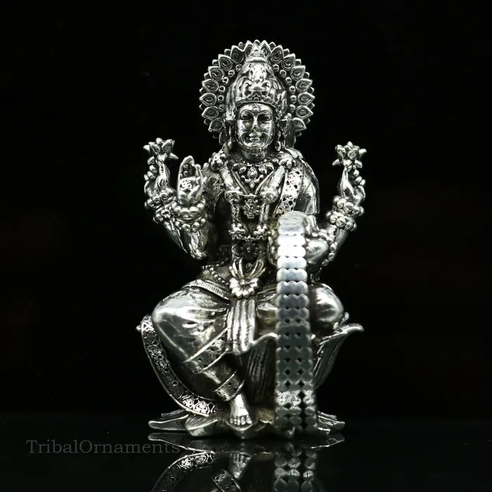 Combo Laxmi and Ganesha 925 Sterling silver handmade customized Hindu idols statue puja article figurine home dcor puja Articles art27 TRIBAL ORNAMENTS Rings