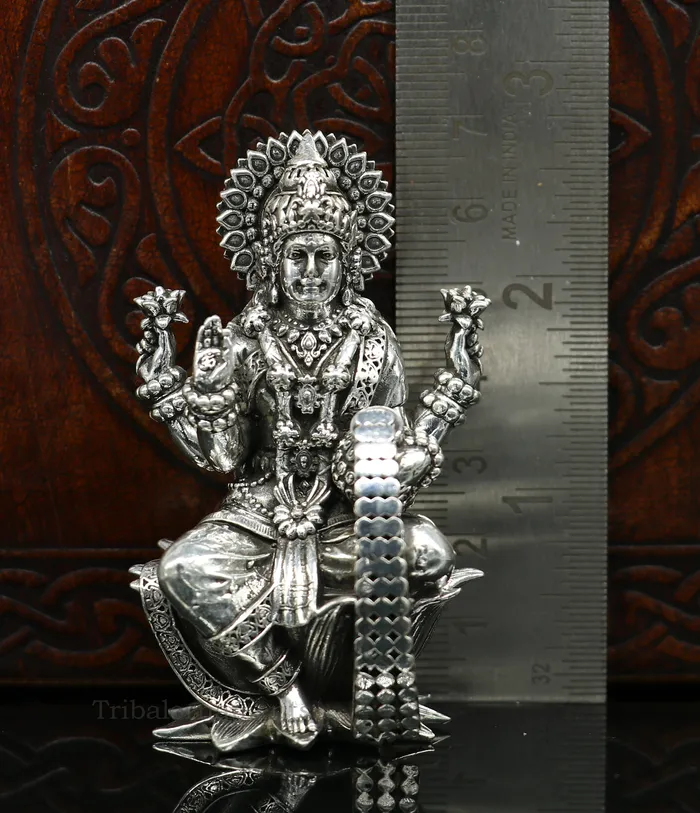 Combo Laxmi and Ganesha 925 Sterling silver handmade customized Hindu idols statue puja article figurine home dcor puja Articles art27 TRIBAL ORNAMENTS Rings