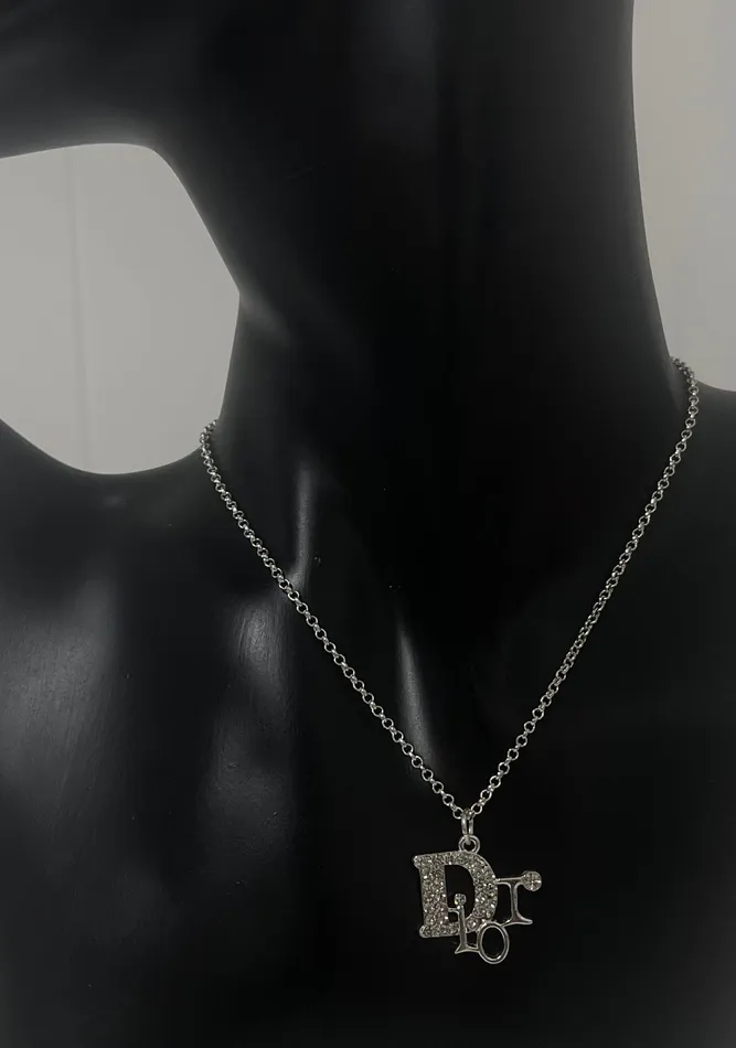 DR Silver Necklace Twisted Moon Jewelry Necklaces