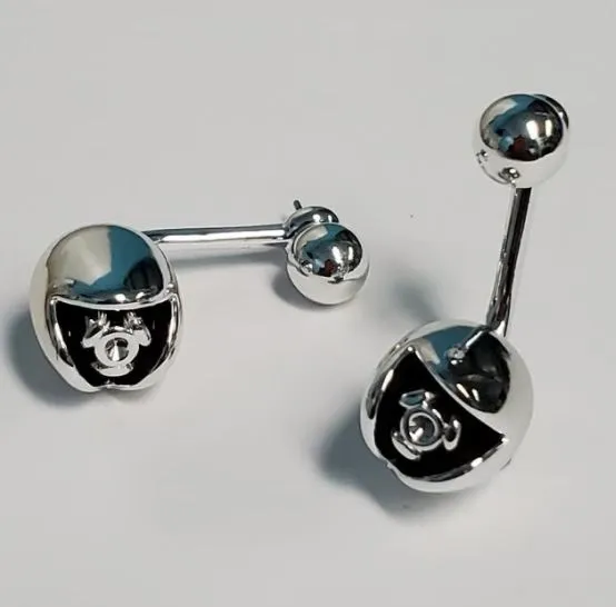 E251 Silver Closed Rose Bud Peek a Boo Earrings Susan Earrings