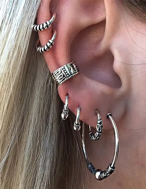 Earrings 02 E410 Earring Set 7 Piece