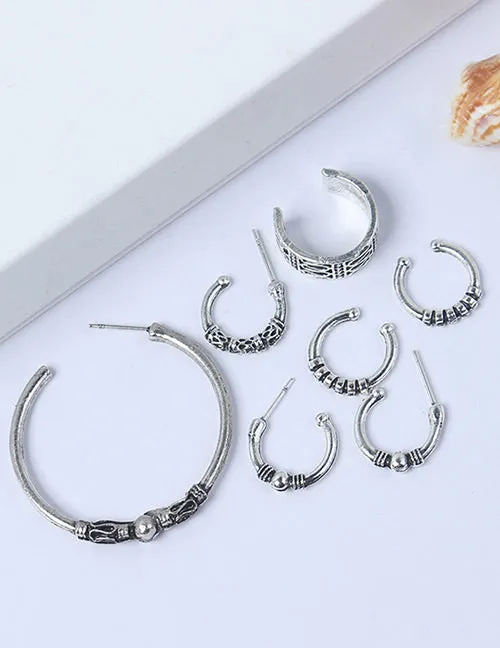 Earrings 02 E410 Earring Set 7 Piece