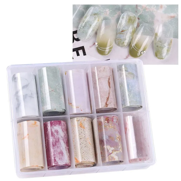 Earrings Ashley NS37 Marble 3 Transfer Foil 10 Roll Set